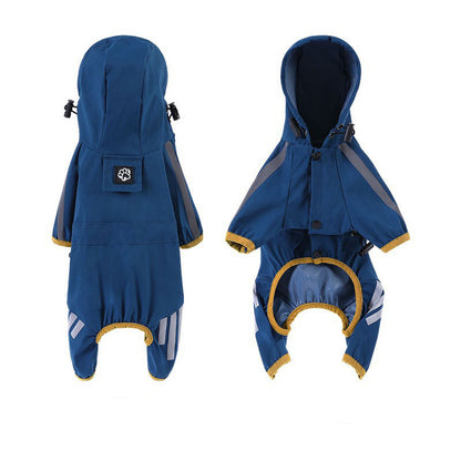4-Leg Waterproof Dog Raincoat