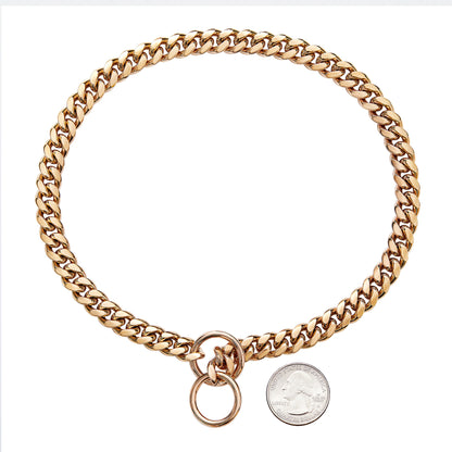 Gold Link Chain Collar