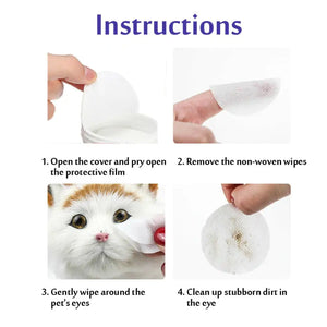 Pet Wet Eye and Ear Wipes