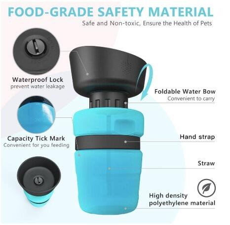 Pet Outdoor Foldable Bottle Dog Travel Water Bottle - Pawfection