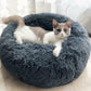 Round Calming Plush Pet Bed