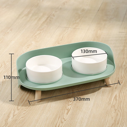 Elevated Pet Double Bowls