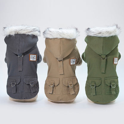 Dog Winter Hoodie Coat