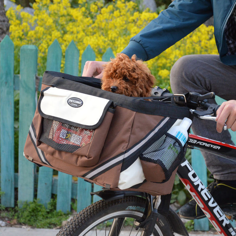 Puppy Bicycle Basket Carrier