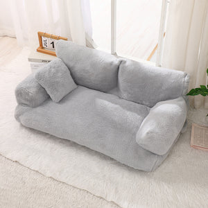 Rabbit Plush Calming Pet Sofa Bed