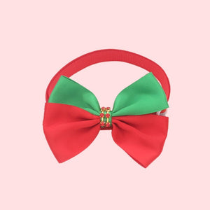 Holiday Pet Bow Collar