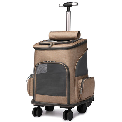 Sky Capsule Rolling Pet Backpack