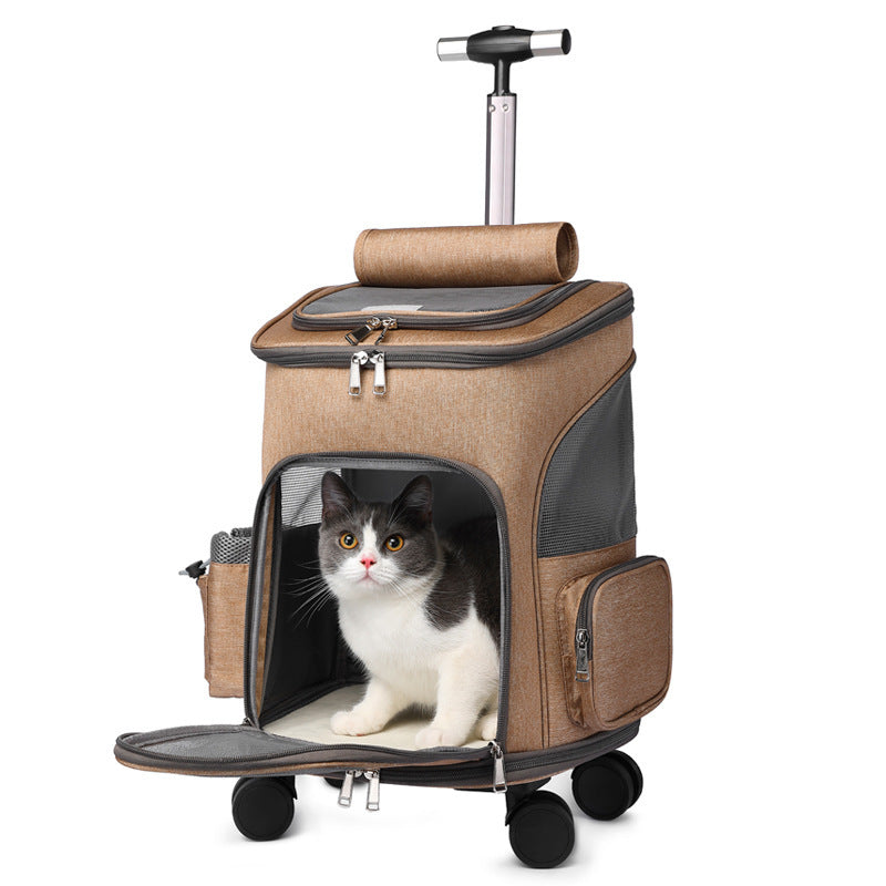 Sky Capsule Rolling Pet Backpack