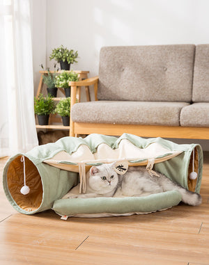 Hide & Zoom Collapsible Cat Tunnel