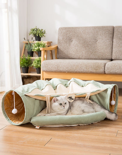 Hide & Zoom Collapsible Cat Tunnel
