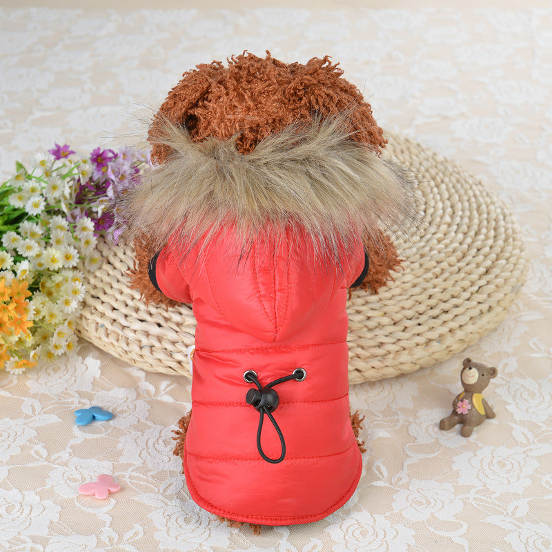 Fashionable Hooded Pet Jacket
