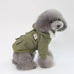 Dog Winter Hoodie Coat