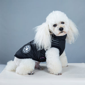 Waterproof Winter Dog Coat with Built-In Harness