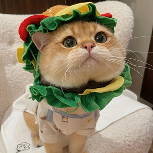 Funny Cat Burger Cone