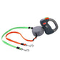 2-in-1 double retractable leash