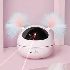 TwirlBeam Roataing Laser & Feather Vat Toy