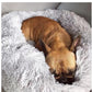 Round Calming Plush Pet Bed