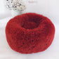 Round Calming Plush Pet Bed
