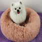 Round Calming Plush Pet Bed