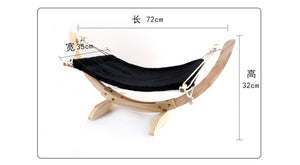 Wooden Cat Hammock Bed
