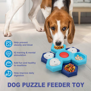 4-Layer Slow Feeder Puzzle Dog Bowl