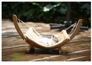 Wooden Cat Hammock Bed