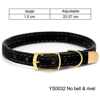 PU Leather Small Cat & Dog Collar