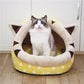 Sweet Cat Bed Warm Pet Basket