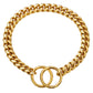 Gold Link Chain Collar
