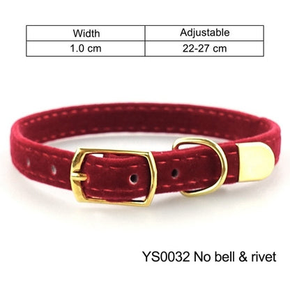 PU Leather Small Cat & Dog Collar