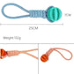 Interactive Dog Rope Tug Chew Ball