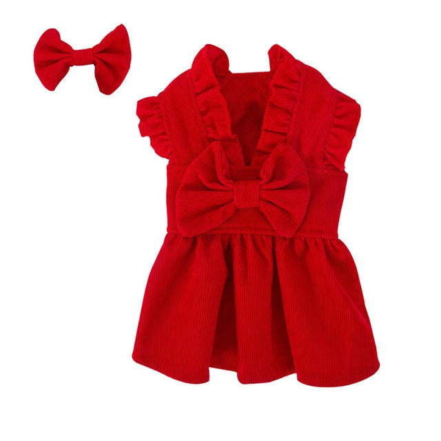 Puppy Bow Knot Dress Set - Pawfection