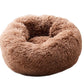 Round Calming Plush Pet Bed