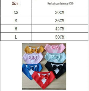 Triangle Bow Bib Pet Bandana Collar