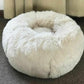 Round Calming Plush Pet Bed