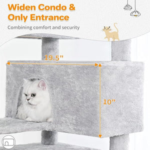 56" Multi-Level Indoor Cat Tree