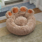 Plush Bear Paw Pet Bed