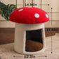 XL Red Mushroom Cat Bed House