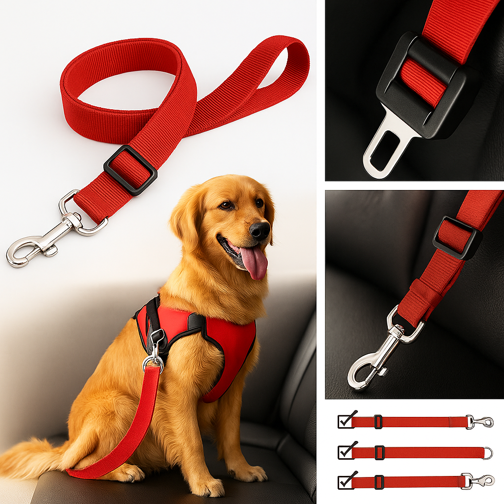 Adjustable Dog Safety Seat Belt