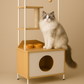 Cat Apartment Tower with Feeding Station