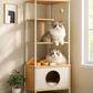 Cat Apartment Tower with Feeding Station