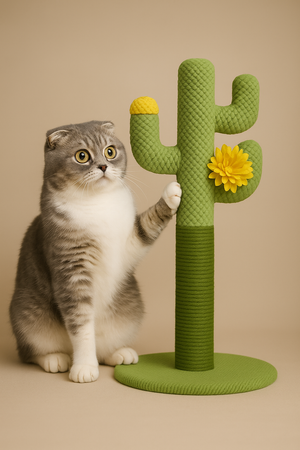 Cat Scratching Tree Post