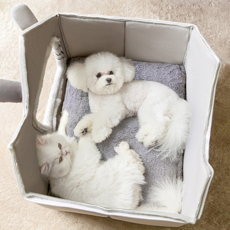 Removable Roof Plush Pet House - Pawfection