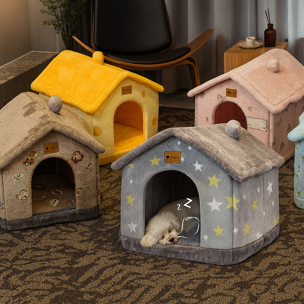 Multi-Color Verneza Foldable Pet House