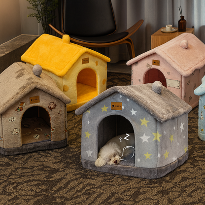 Multi-Color Verneza Foldable Pet House