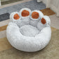 Plush Bear Paw Pet Bed