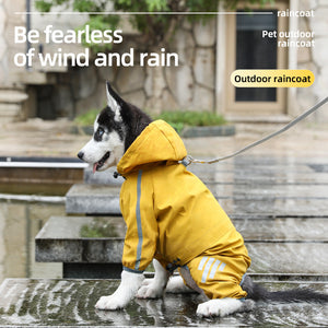 4-Leg Waterproof Dog Raincoat