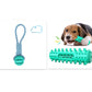 Interactive Dog Rope Tug Chew Ball