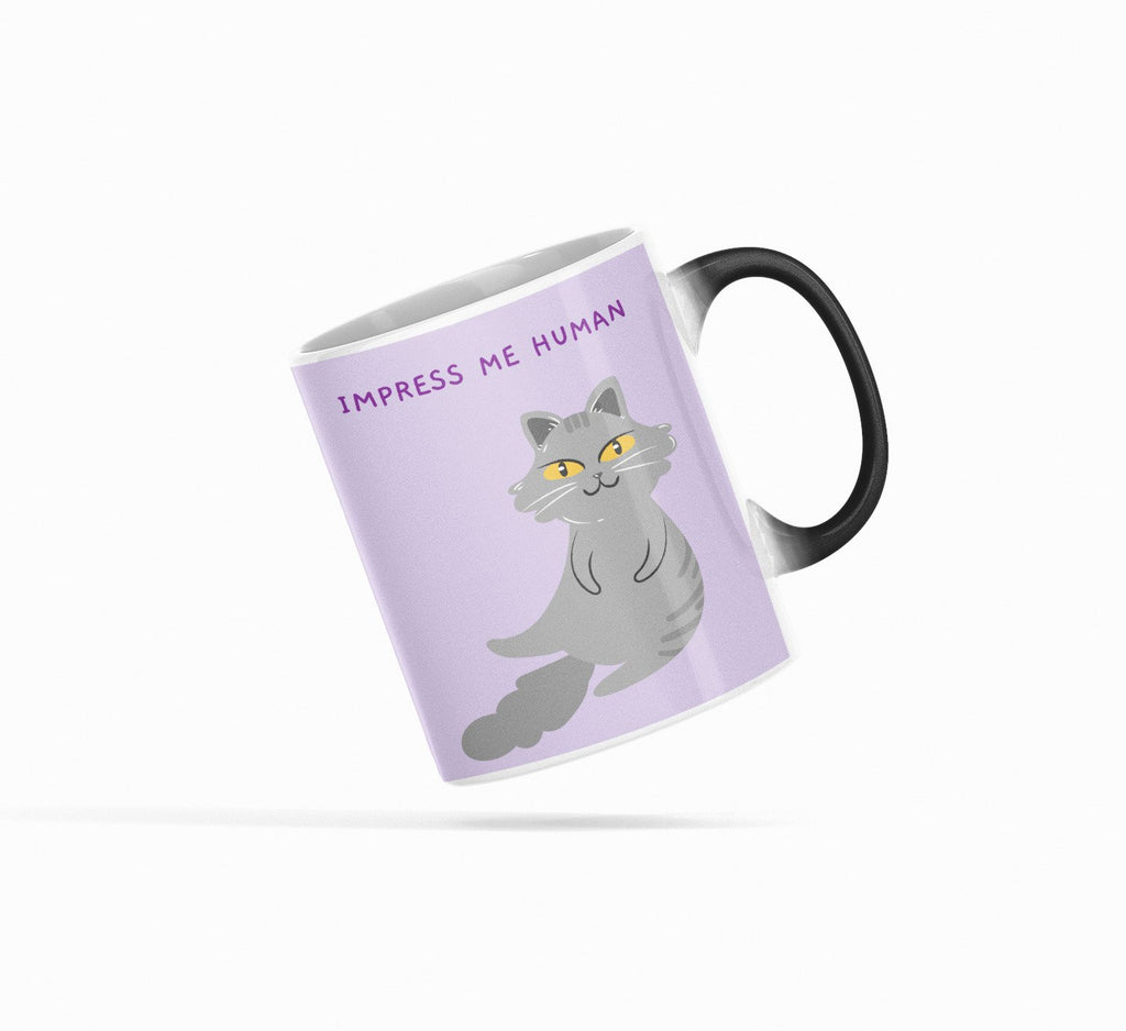 Bossy Cat Theme Heat Sensitive Color Changing Mug - Pawfection