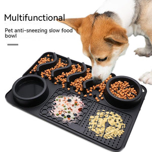 Silicone Slow Feed Pet Licking Mat with Suction Cups